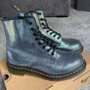 Dr Martens crackle finish boots